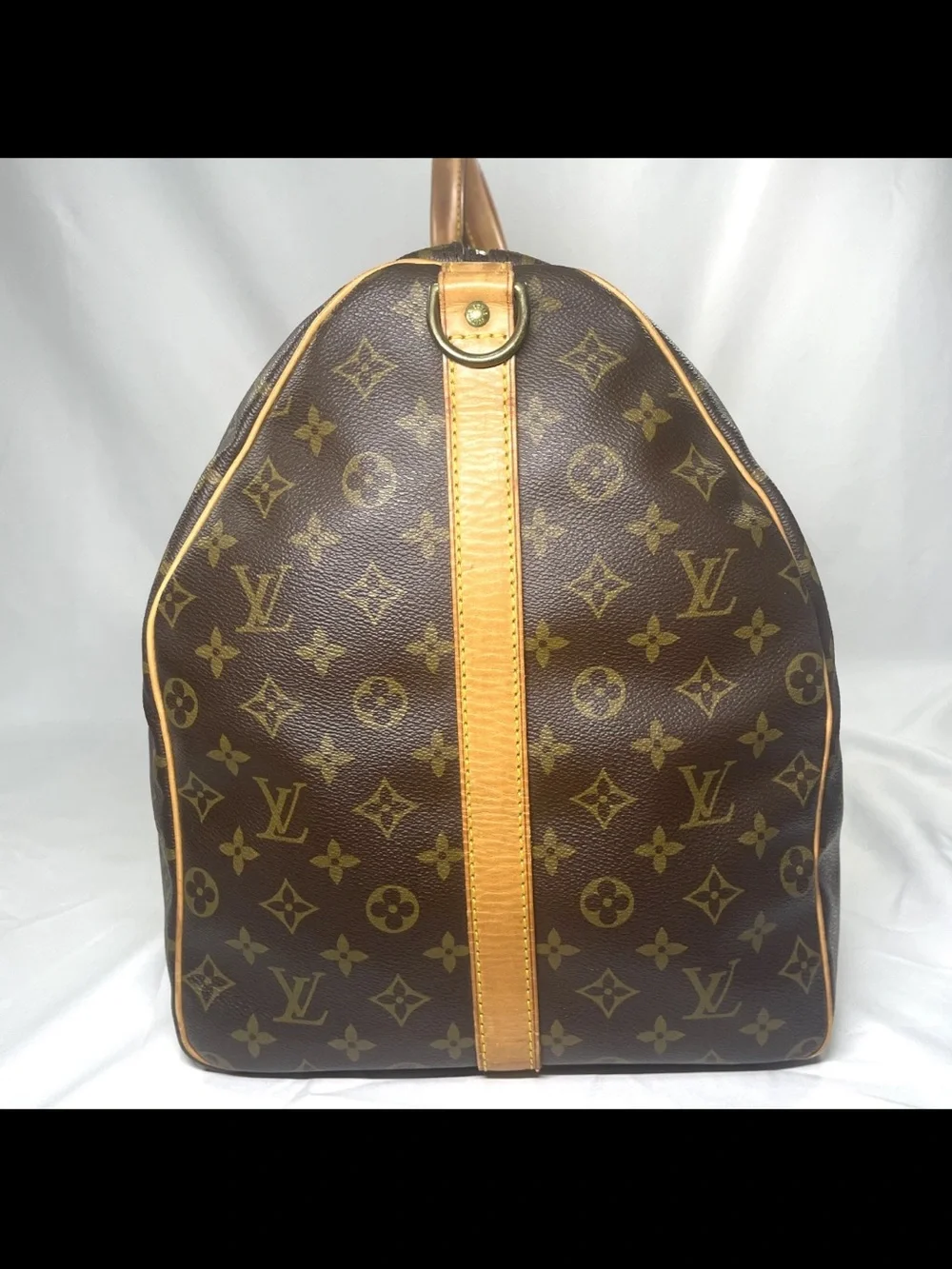 Louis Vuitton Monogram Canvas Duffel with Vachetta Trim in Brown and Tan